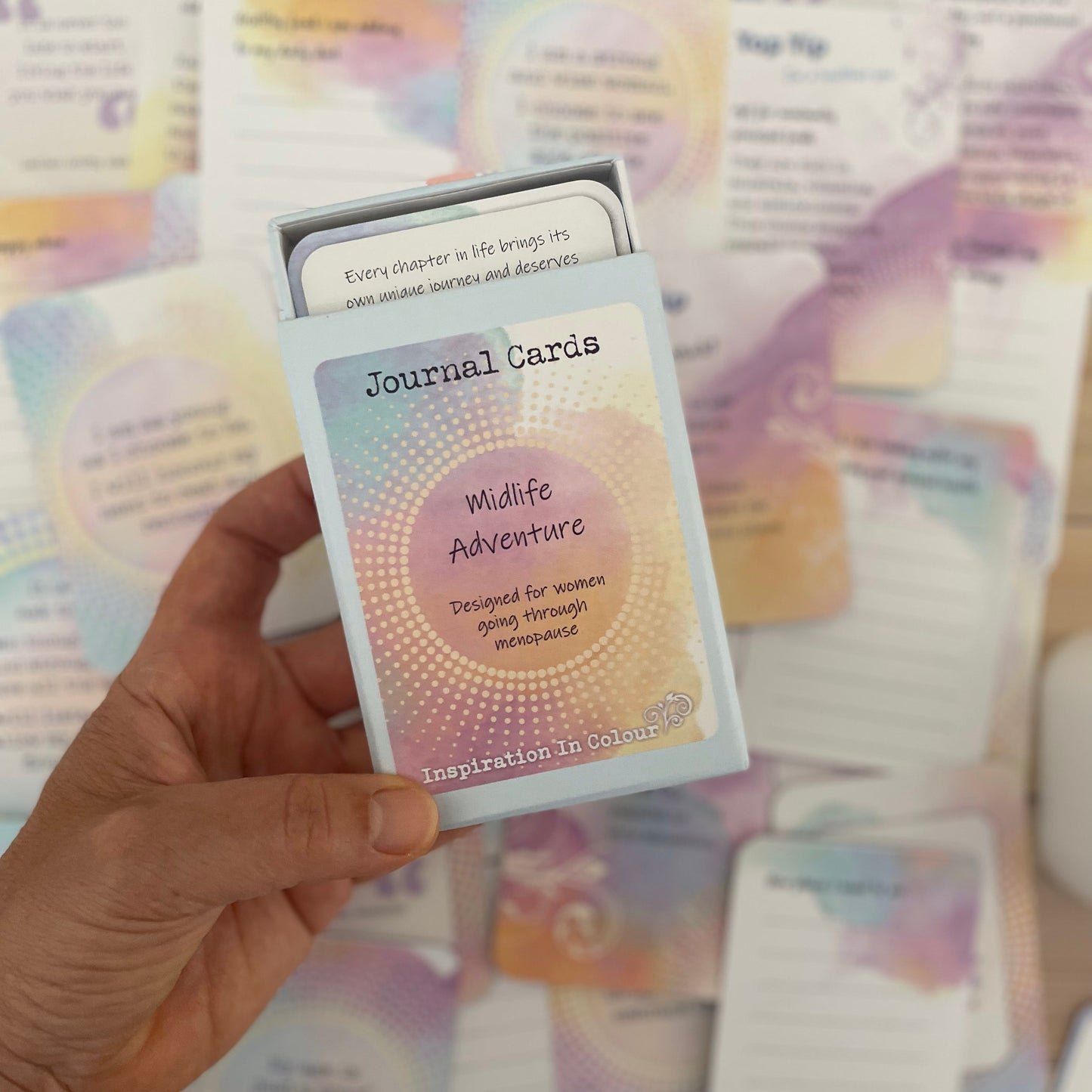 Midlife Adventure journal cards. a little box that will support you big time
