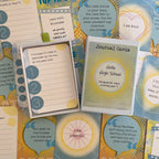 Guided journal cards for teens starting high school with journaling prompts