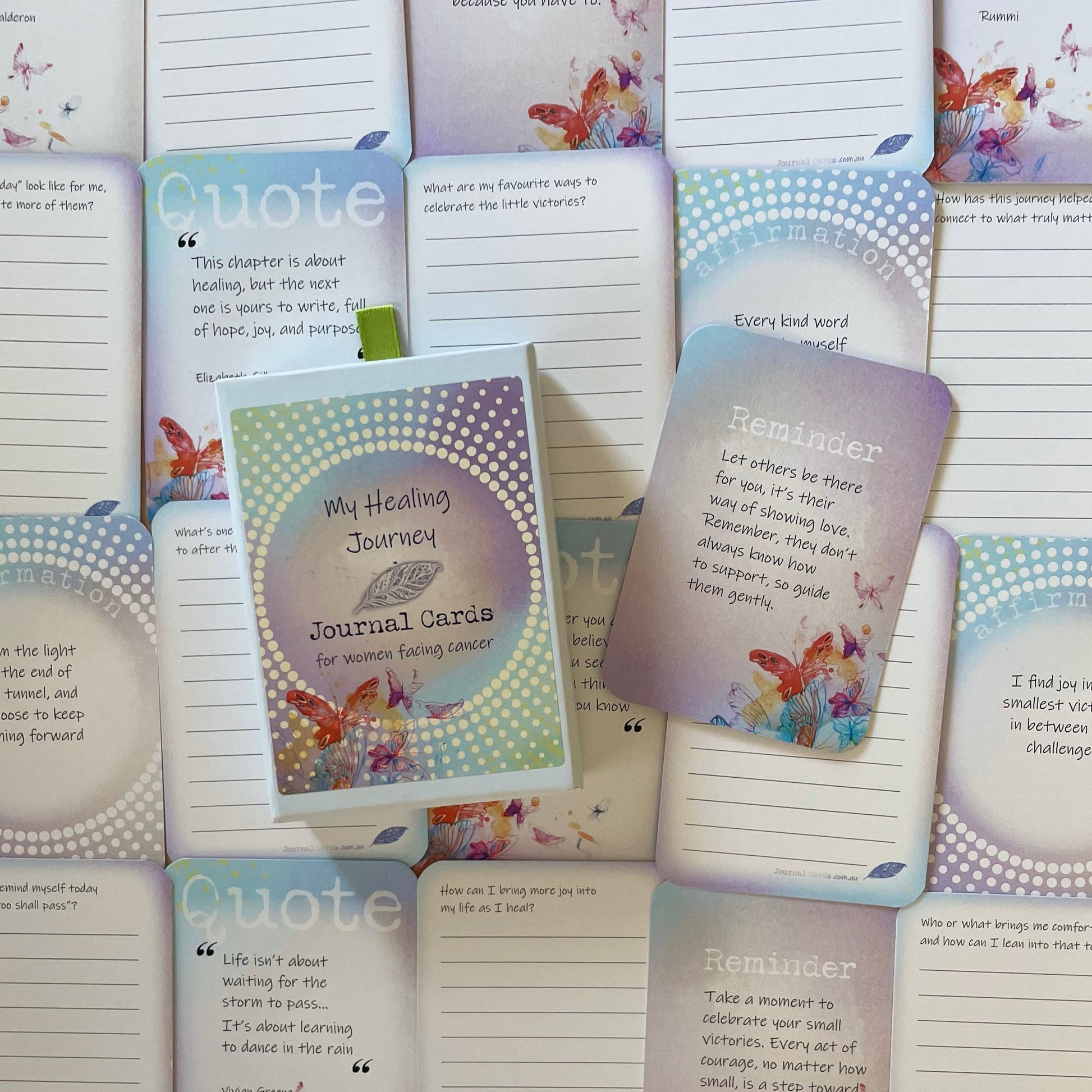Find your way to healing with My Healing Journey - journal cards for women facing cancer