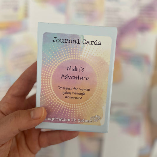 Midlife Adventure journal cards. a perfect gift idea for women in their midlife